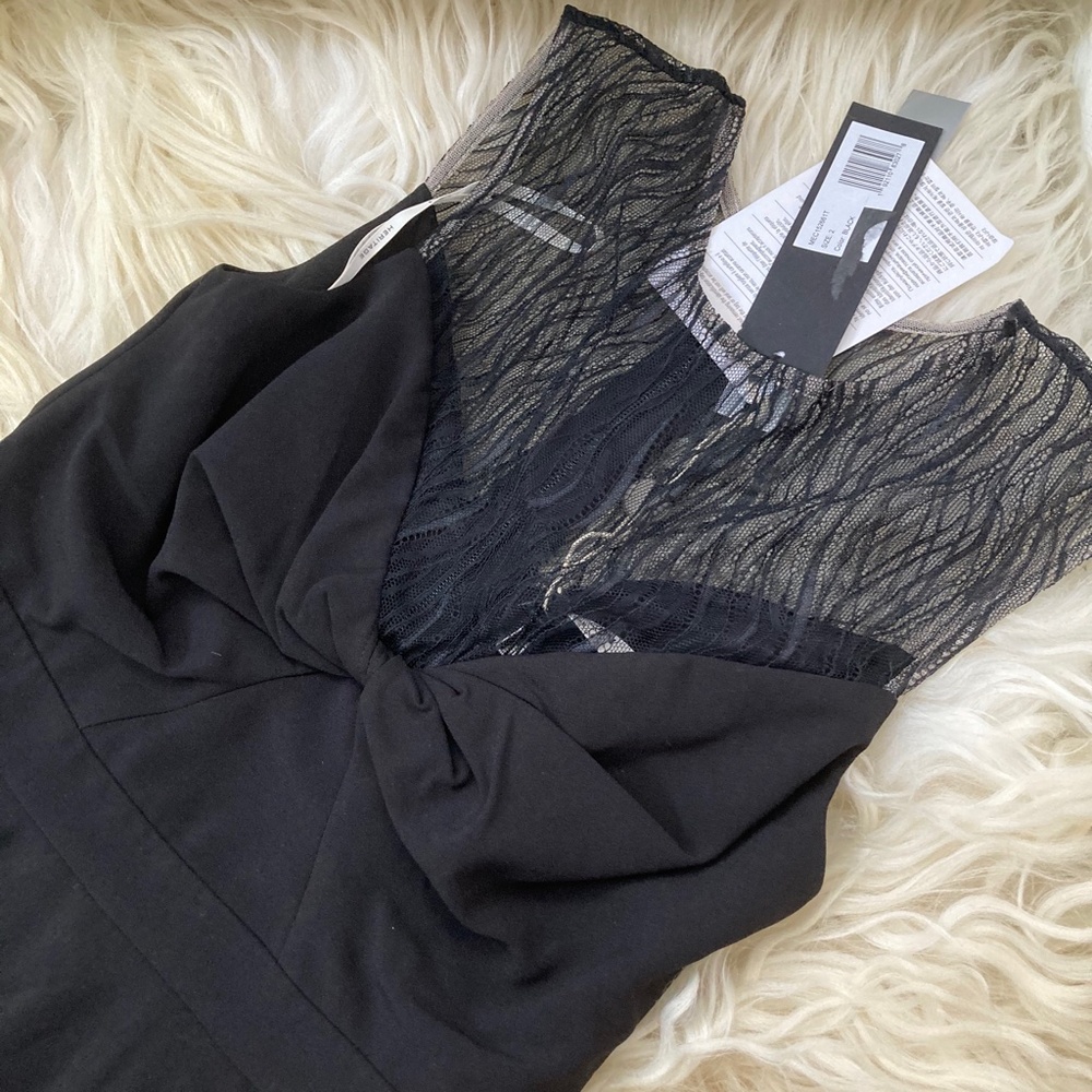 HALSTON HERITAGE Crew Neck Knee-Length Dress - Picture 7 of 12